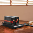 VEVOR Restaurant Pager System, Wireless 500m Long Range Lineup Waiting Queue Signal, Guest Customer Calling Beepers with Vibration & Flashing, 16 Buzzers for Food Truck, Church, Nursery, Hospital