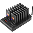 VEVOR Restaurant Pager System, Wireless 500m Long Range Lineup Waiting Queue Signal, Guest Customer Calling Beepers with Vibration & Flashing, 16 Buzzers for Food Truck, Church, Nursery, Hospital