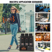 VEVOR Restaurant Pager System, Wireless 400m Long Range Lineup Waiting Queue Signal, Guest Customer Calling Beepers with Vibration & Flashing, 24 Buzzers for Food Truck, Church, Nursery, Hospital