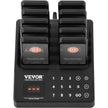 VEVOR Restaurant Pager System, Wireless 400m Long Range Lineup Waiting Queue Signal, Guest Customer Calling Beepers with Vibration & Flashing, 10 Buzzers for Food Truck, Church, Nursery, Hospital