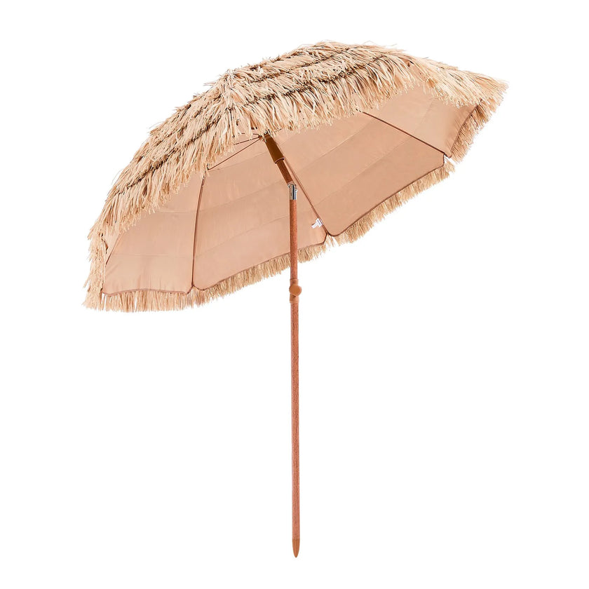 VEVOR Tiki Umbrella Thatched Patio Umbrella 6.5 ft Poolside Patio Beach Umbrella