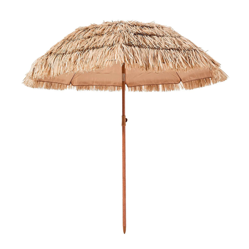 VEVOR Tiki Umbrella Thatched Patio Umbrella 6.5 ft Poolside Patio Beach Umbrella