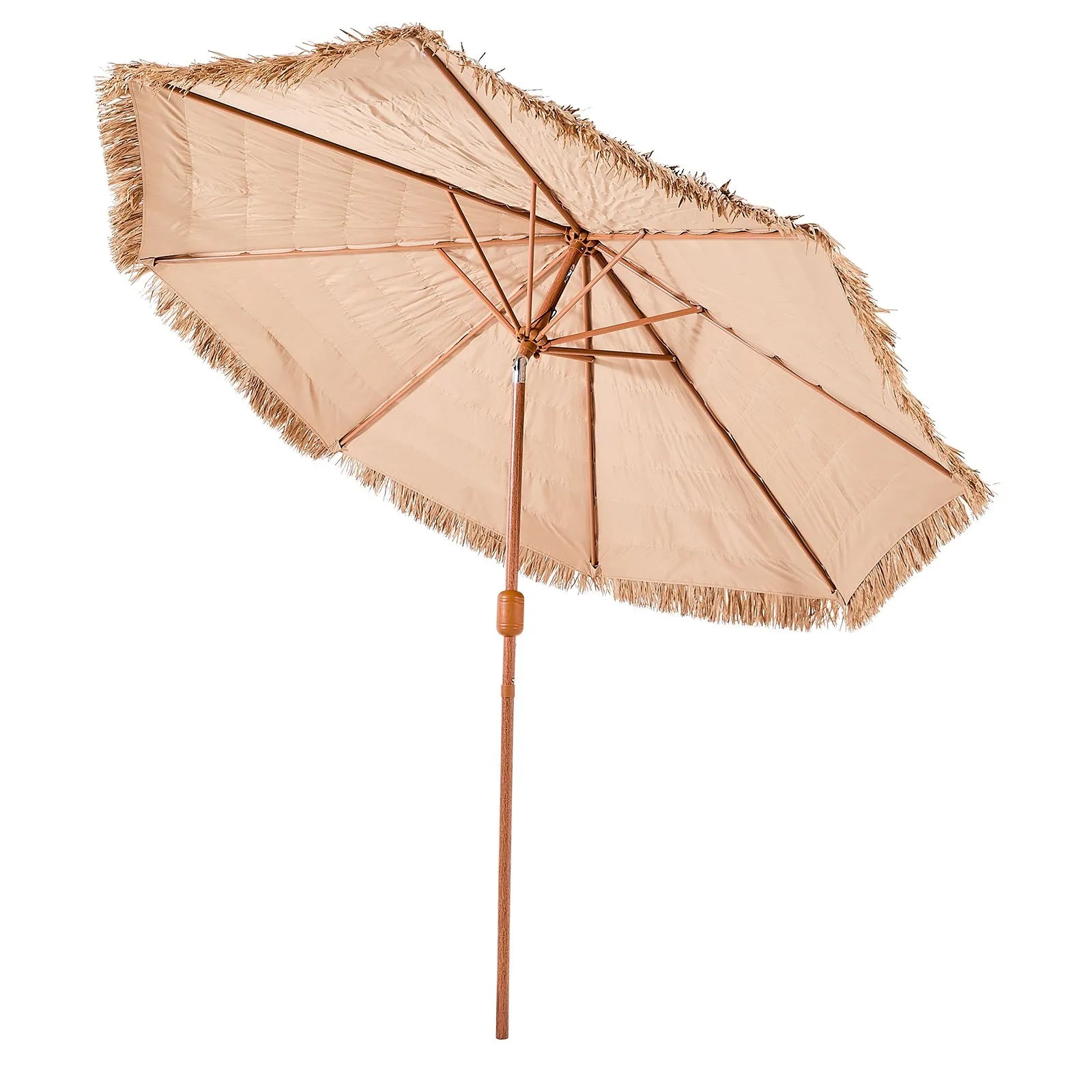 VEVOR Tiki Umbrella Thatched Patio Umbrella 9 ft Poolside Patio Beach Umbrella