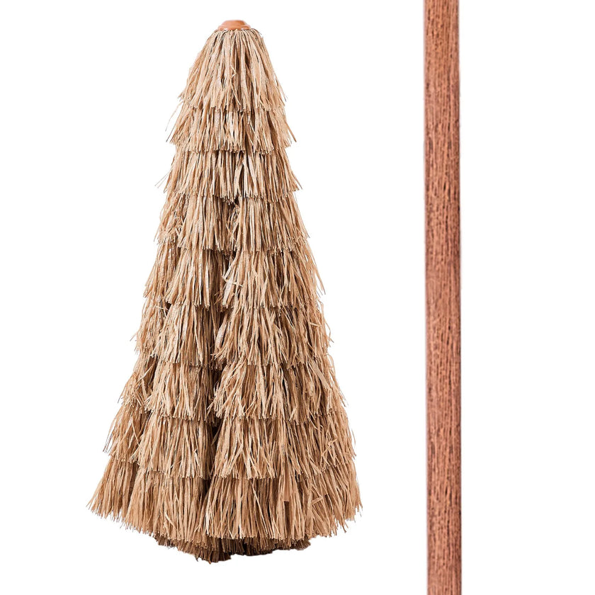 VEVOR Tiki Umbrella Thatched Patio Umbrella 9 ft Poolside Patio Beach Umbrella