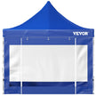 VEVOR 10x10 Pop Up Canopy Tent, Outdoor Canopy with Removable Sidewalls and Wheeled Bag, Instant Portable Shelter, UV-Resistant Waterproof Gazebo Patio Tents for Parties, Camping, Commercial, Blue