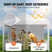 10 x 10 FT Pop Up Canopy with 3 Sidewalls & 2 Windows – Instant Height Adjustable Outdoor Gazebo Tent