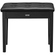 Piano Keyboard Bench Storage Padded Cushion Seat Wooden Vanity Bookcase Stool