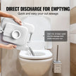 VEVOR Portable Toilet, Travel Camping Toilet, 3.2 Gal Commode Potty, Outdoor Portable Toilet, Indoor Portable Toilet, RV Toilet Flush, Boat Toilet, Leak-Proof Commode, Pressure Flush Toilet, Lightweight Travel Potty