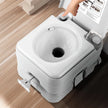 VEVOR Portable Toilet, Travel Camping Toilet, 3.2 Gal Commode Potty, Outdoor Portable Toilet, Indoor Portable Toilet, RV Toilet Flush, Boat Toilet, Leak-Proof Commode, Pressure Flush Toilet, Lightweight Travel Potty