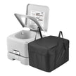 VEVOR Portable Toilet, Travel Camping Toilet, 3.2 Gal Commode Potty, Outdoor Portable Toilet, Indoor Portable Toilet, RV Toilet Flush, Boat Toilet, Leak-Proof Commode, Pressure Flush Toilet, Lightweight Travel Potty