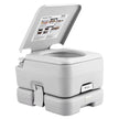 VEVOR Portable Toilet, Travel Camping Toilet, 3.2 Gal Commode Potty, Outdoor Portable Toilet, Indoor Portable Toilet, RV Toilet Flush, Boat Toilet, Leak-Proof Commode, Pressure Flush Toilet, Lightweight Travel Potty