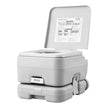 VEVOR Portable Toilet, Travel Camping Toilet, 3.2 Gal Commode Potty, Outdoor Portable Toilet, Indoor Portable Toilet, RV Toilet Flush, Boat Toilet, Leak-Proof Commode, Pressure Flush Toilet, Lightweight Travel Potty