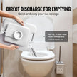 VEVOR Portable Toilet Flush Travel Camping 5.3 Gal Commode Potty with Carry Bag