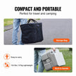 VEVOR Portable Toilet Flush Travel Camping 5.3 Gal Commode Potty with Carry Bag