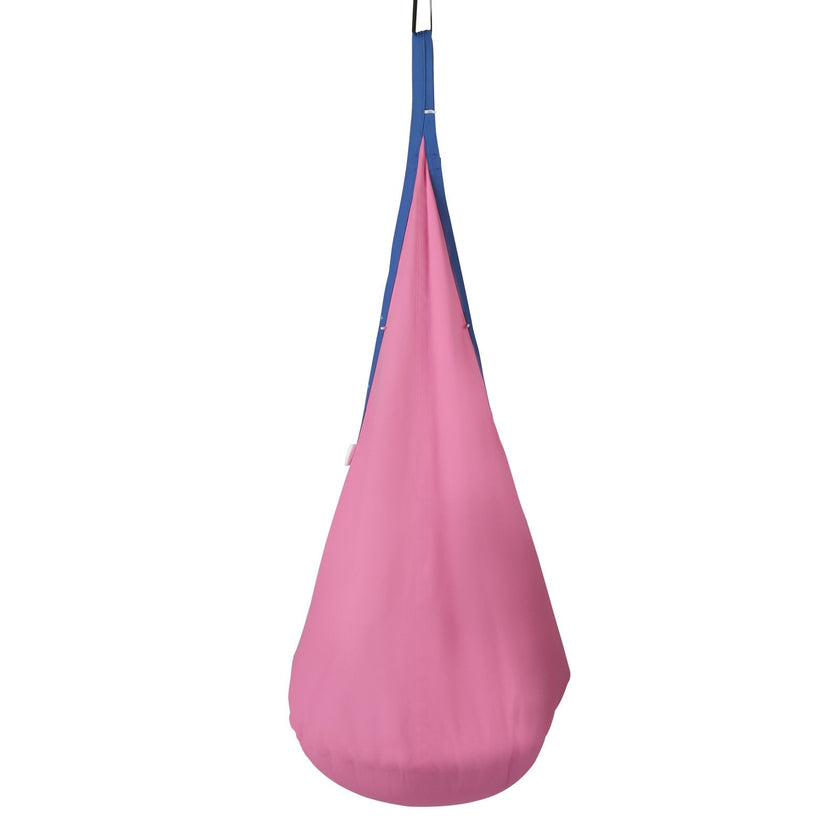 VEVOR Kids Pod Swing Seat, Hanging Hammock Chair with LED Lights Strings, Inflatable Cushion, Sensory Pod Swing Chair for Kids Indoor and Outdoor Hanging Chair, 100% Cotton Loading Capacity 120 lbs