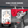 VEVOR Electric Hoist, 1320 lbs Lifting Capacity, 1150W 110V Electric Steel Wire Winch with Wireless Remote Control, 40ft Single Cable Lifting Height & Pure Copper Motor, for Garage Warehouse Factory