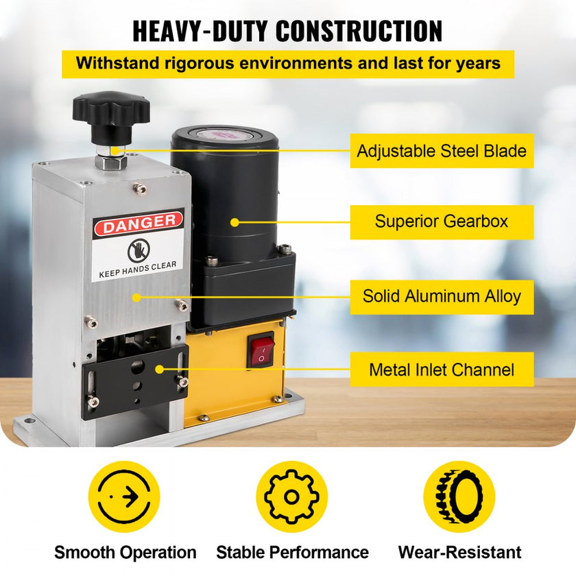 VEVOR Wire Stripper Machine, Scrap Wire Stripping Machine, Wire Stripping Tool