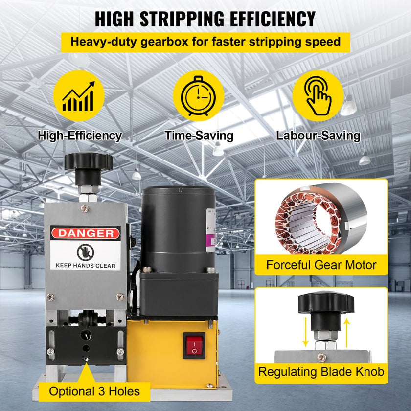 VEVOR Wire Stripper Machine, Scrap Wire Stripping Machine, Wire Stripping Tool