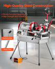 VEVOR Electric Pipe Threader Machine 750W Threading Machine for 1/2