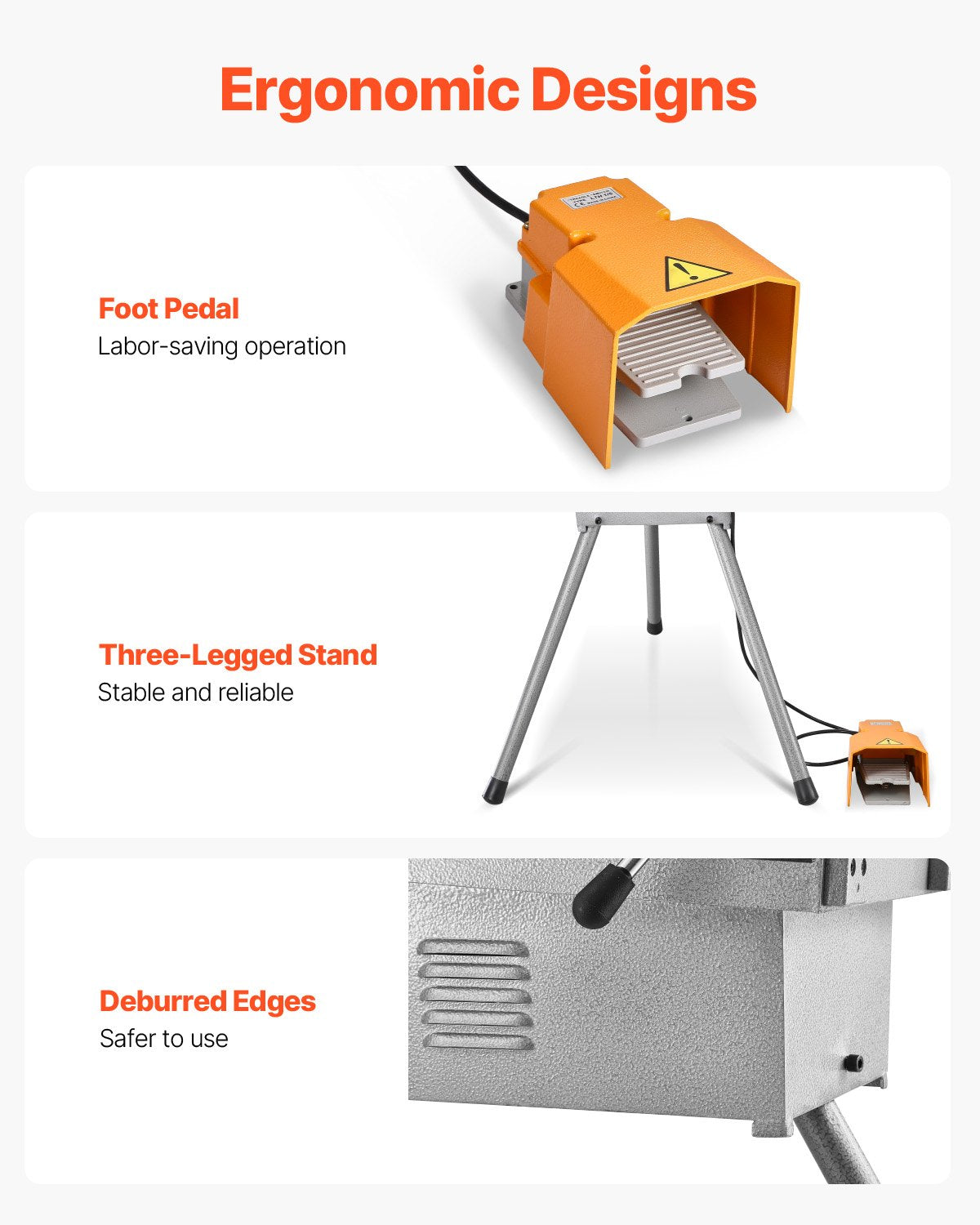 VEVOR Electric Pipe Threader Machine 750W Threading Machine for 1/2