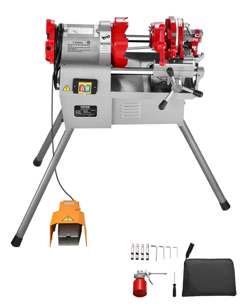 VEVOR Electric Pipe Threader Machine 750W Threading Machine for 1/2