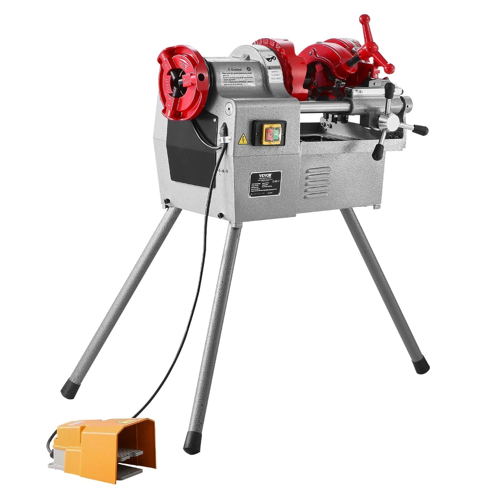VEVOR Electric Pipe Threader Machine 750W Threading Machine for 1/2