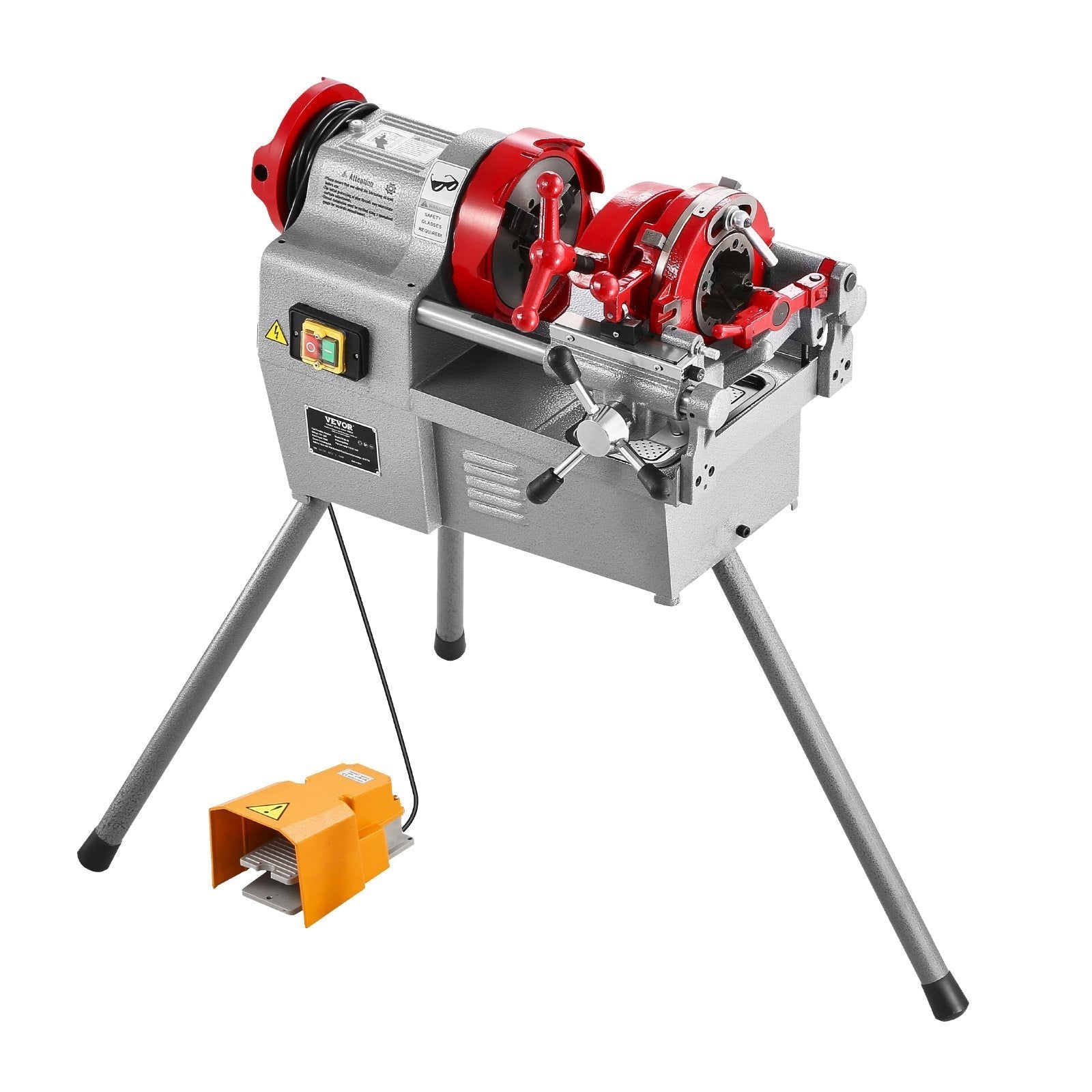 VEVOR Electric Pipe Threader Machine 750W Threading Machine for 1/2