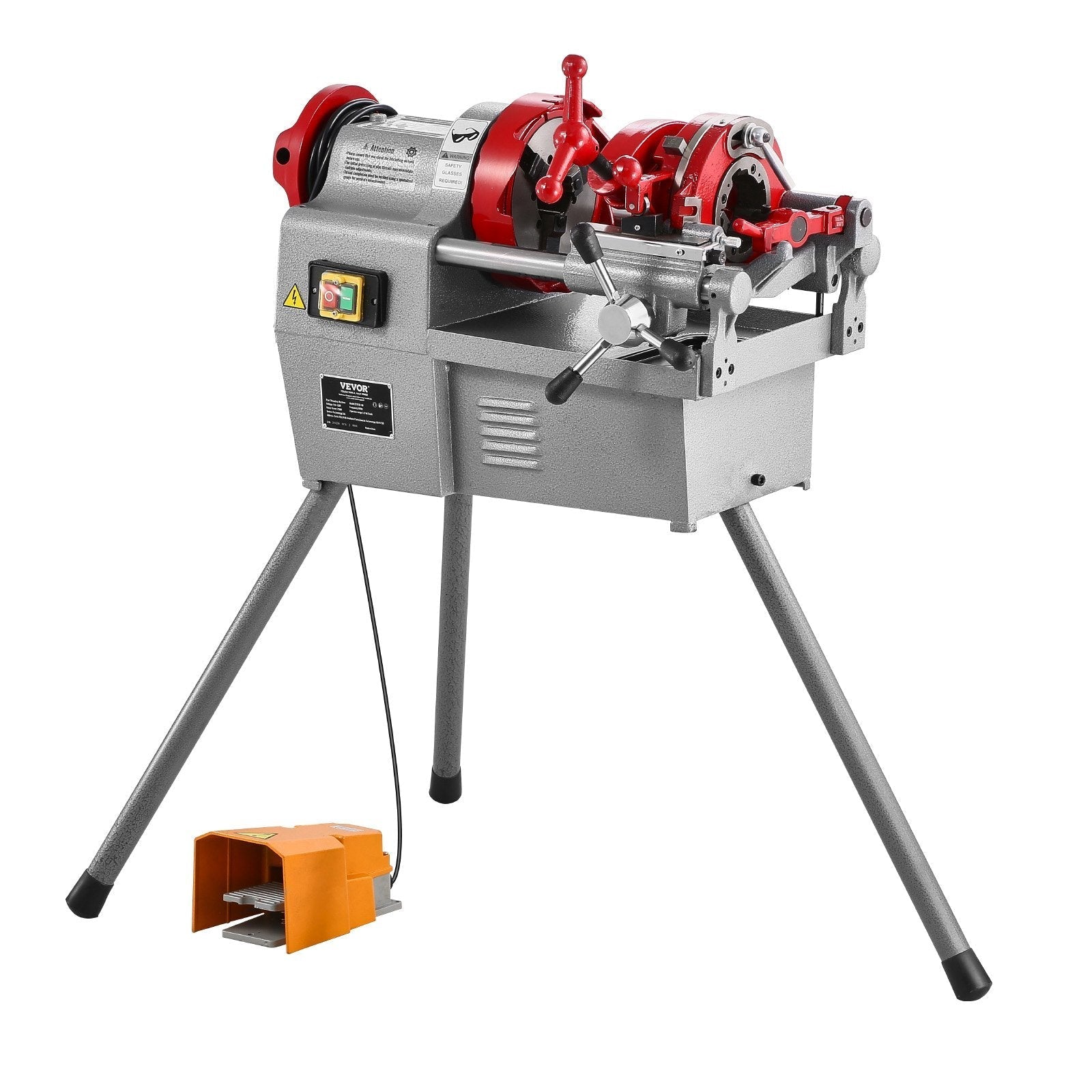 VEVOR Electric Pipe Threader Machine 750W Threading Machine for 1/2