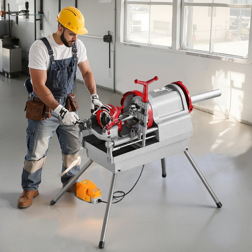 VEVOR Electric Pipe Threader Machine 900W Threading Machine for 1/2