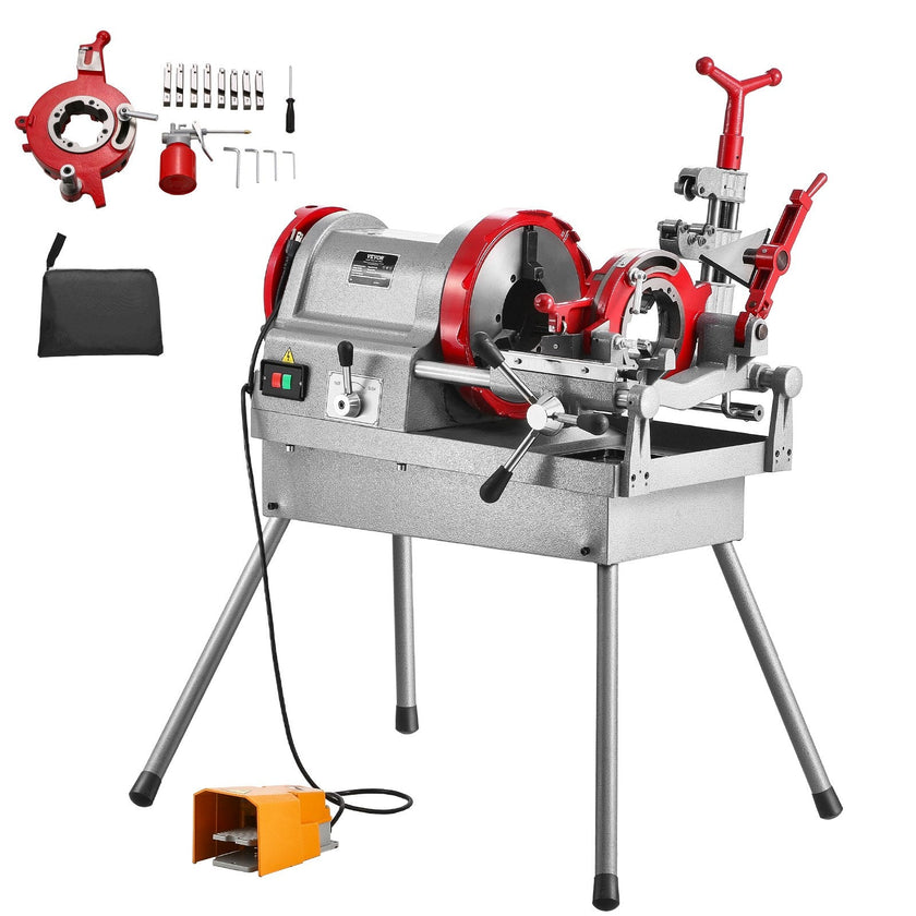 VEVOR Electric Pipe Threader Machine 900W Threading Machine for 1/2