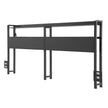 VEVOR Headboard for Queen Size Bed Head Board with 2 Shelves & LED Light Black