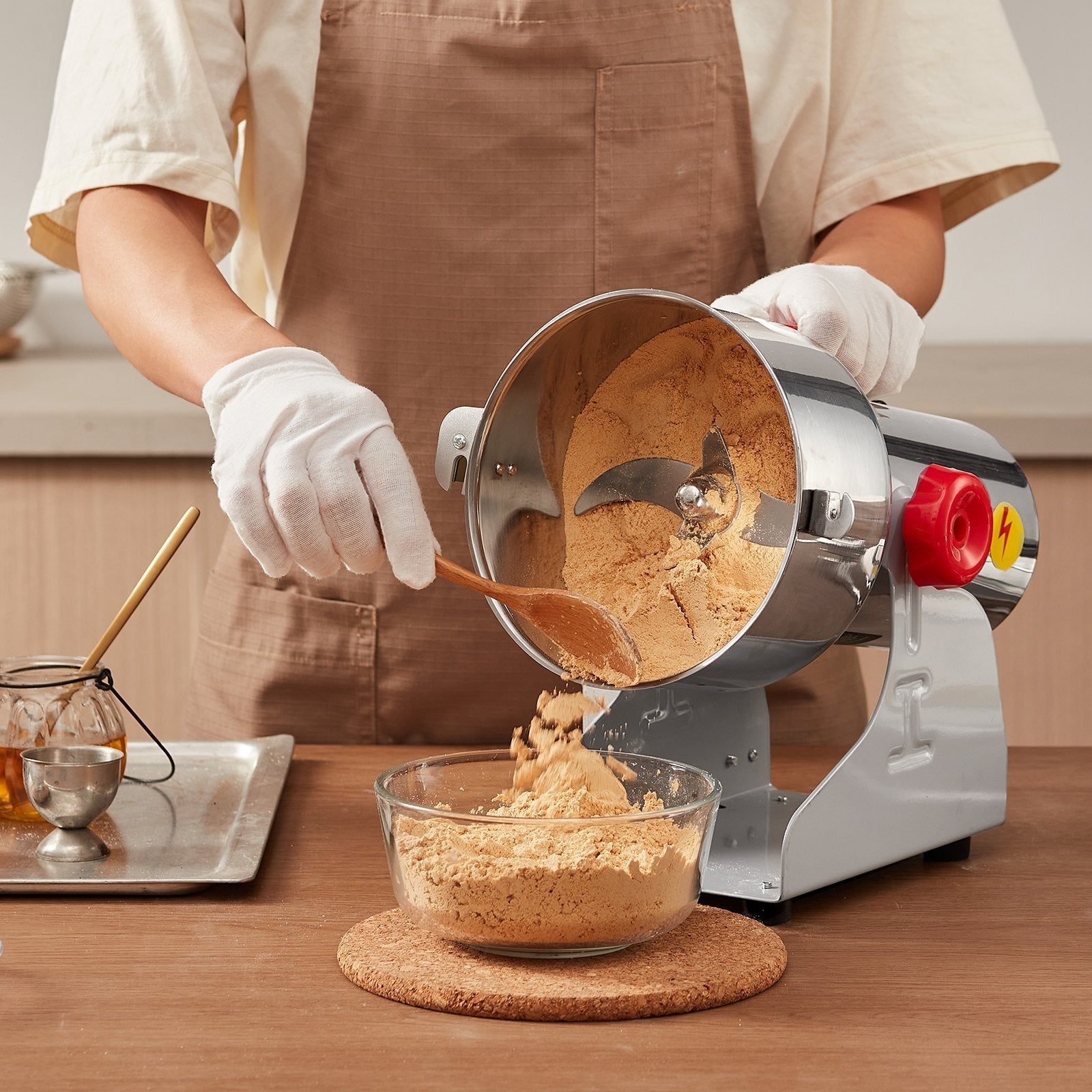 VEVOR 1000g Commercial Spice Grinder Electric Grain Mill Grinder High Speed