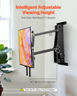 VEVOR Motorized TV Wall Mount, 32-65 in Electric Fireplace TV Wall Mount Black