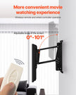 VEVOR Motorized TV Wall Mount, 32-65 in Electric Fireplace TV Wall Mount Black