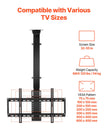VEVOR Motorized Ceiling TV Mount 32-55 in Screen Electric Adjustable TV Mount