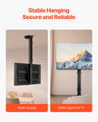 VEVOR Motorized Ceiling TV Mount 32-55 in Screen Electric Adjustable TV Mount