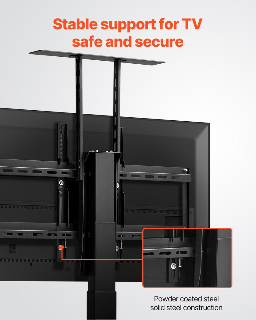 VEVOR Motorized TV Lift Stand Mount Bracket with Remote Control for 32-70 in TV