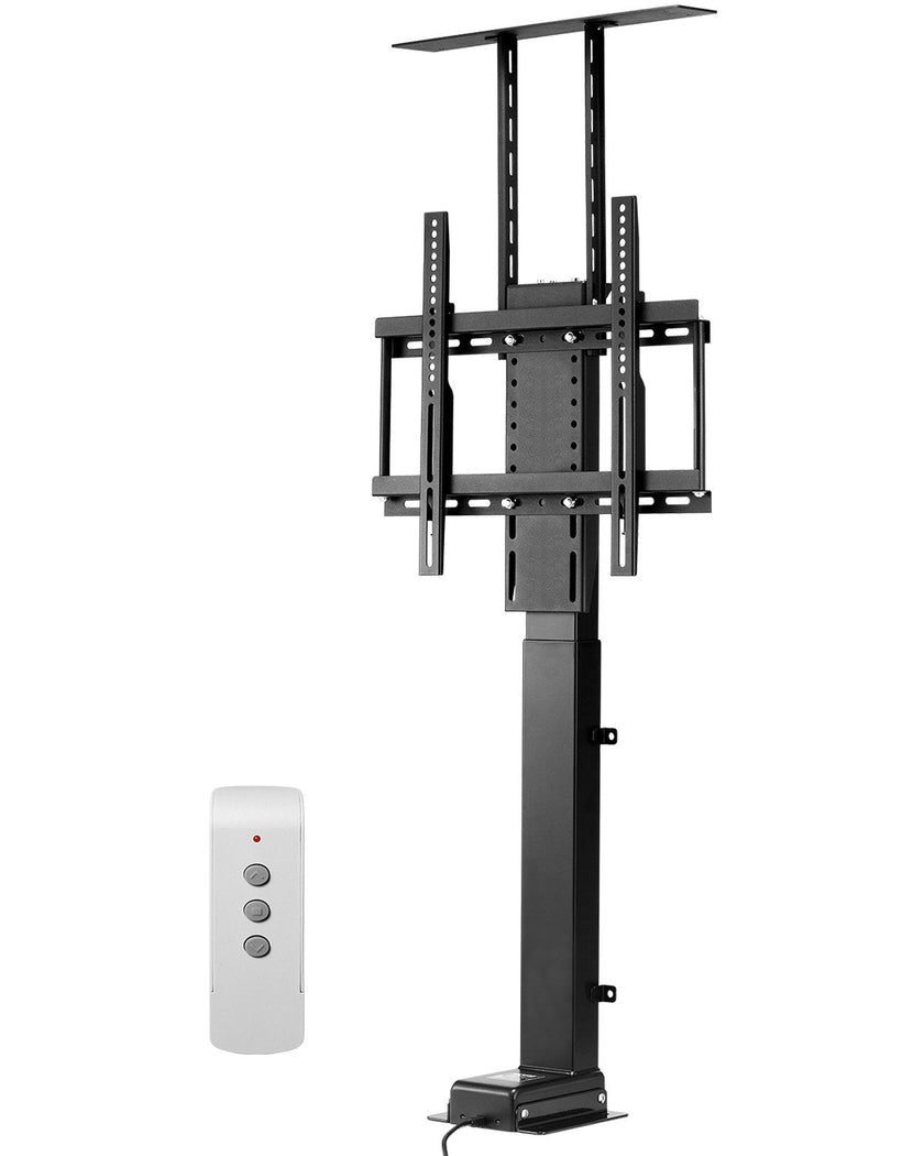 VEVOR Motorized TV Lift Stand Mount Bracket 132 lbs Load with Remote Control