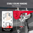 VEVOR Electric Hoist, 880 lbs Lifting Capacity, 850W 110V Electric Steel Wire Winch with Wireless Remote Control, 40ft Single Cable Lifting Height & Pure Copper Motor, for Garage Warehouse Factory