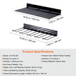 VEVOR Power Tool Organizer, 4 Slot, 2 Layers, 2 Pack Cordless Drill Holder Wall Mount, Battery Charging Station Storage Rack, Multi-Function Garage Organization, Heavy Duty Metal Shelf for Screwdriver