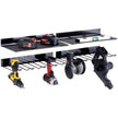 VEVOR Power Tool Organizer, 4 Slot, 2 Layers, 2 Pack Cordless Drill Holder Wall Mount, Battery Charging Station Storage Rack, Multi-Function Garage Organization, Heavy Duty Metal Shelf for Screwdriver