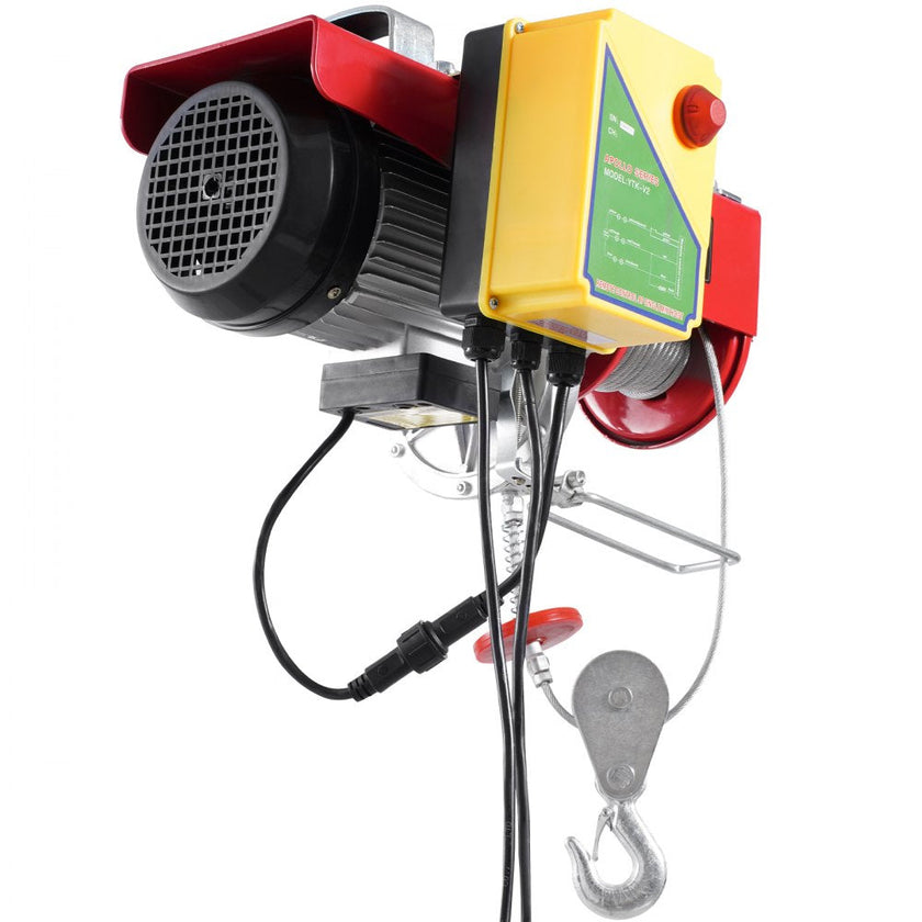 VEVOR Electric Hoist Crane Winch 2200 lbs 328 ft Wireless & 14 ft Wired Remote