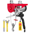 VEVOR Electric Hoist, 440 lbs Lifting Capacity, 480W 110V Electric Steel Wire Winch with 14ft Wired Remote Control, 40ft Single Cable Lifting Height & Pure Copper Motor, for Garage Warehouse Factory