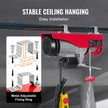 VEVOR Electric Hoist, 1760 lbs Lifting Capacity, 1450W 110V Electric Steel Wire Winch with 14ft Wired Remote Control, 40ft Single Cable Lifting Height & Pure Copper Motor, for Garage Warehouse Factory