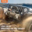 VEVOR Electric Winch Truck 13,500 lb Steel Cable IP65 Waterproof Remote Control