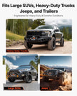 VEVOR Electric Winch Truck 13,500 lb Synthetic Rope Waterproof Remote Control