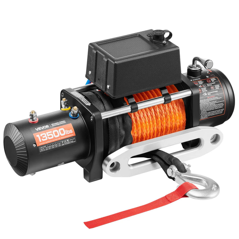 VEVOR Electric Winch Truck 13,500 lb Synthetic Rope Waterproof Remote Control