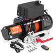 VEVOR Electric Winch for Truck 6000 lb Synthetic Rope Waterproof Remote Control