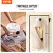 VEVOR Portable Clothes Dryer PTC Heating & LED Display Dryer Bag 5-H Timer 600W