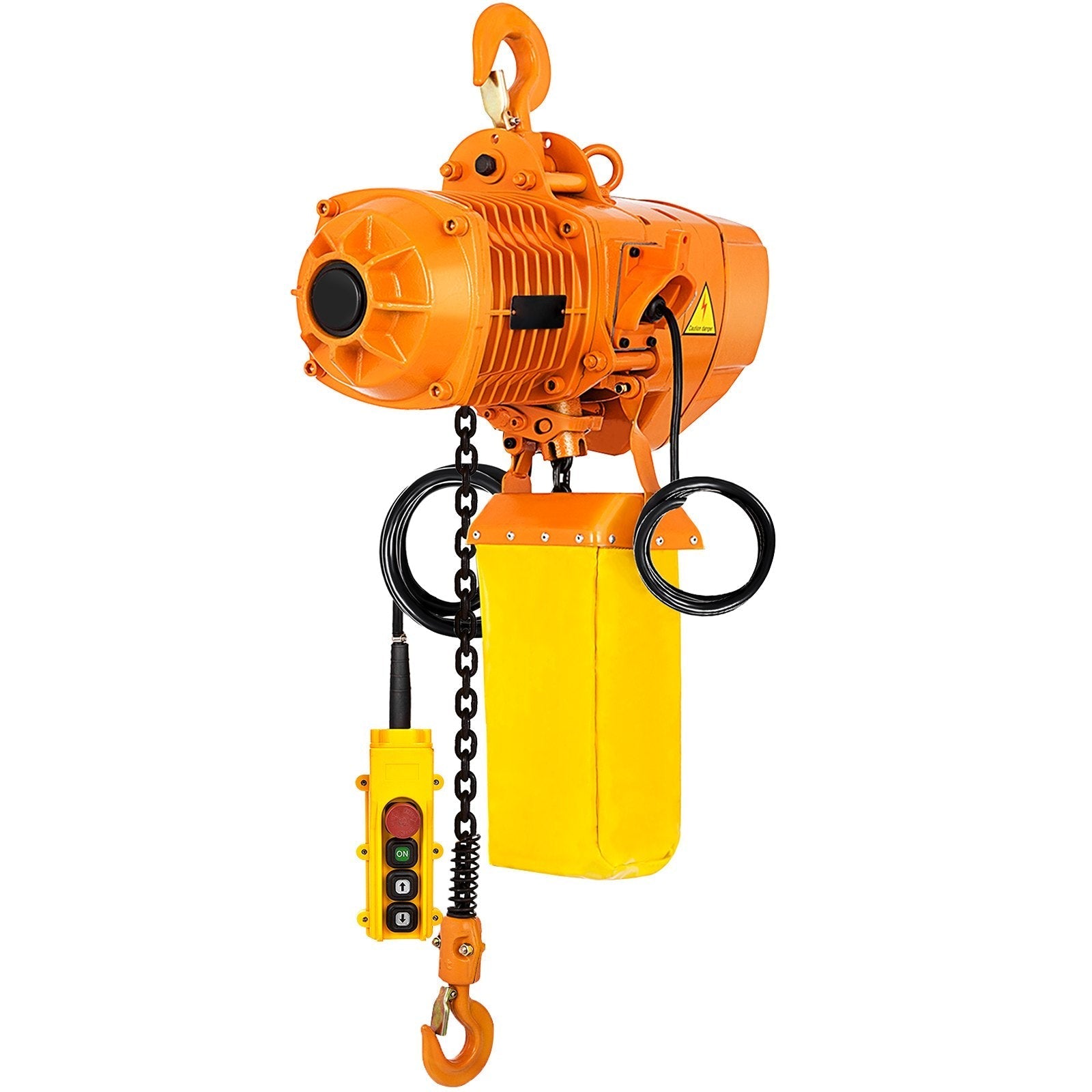 VEVOR 1 Ton Electric Chain Hoist, Single Phase 2200Lbs 10ft Lift Height with Electrical Hook, Mount Chain Hoist G80, Double Chain with Pendant Control 110V for Logistics, Factories and Agriculture